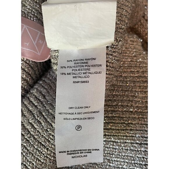 Nicholas Renata Sweater Silver Womens Size XS - Picture 12 of 13